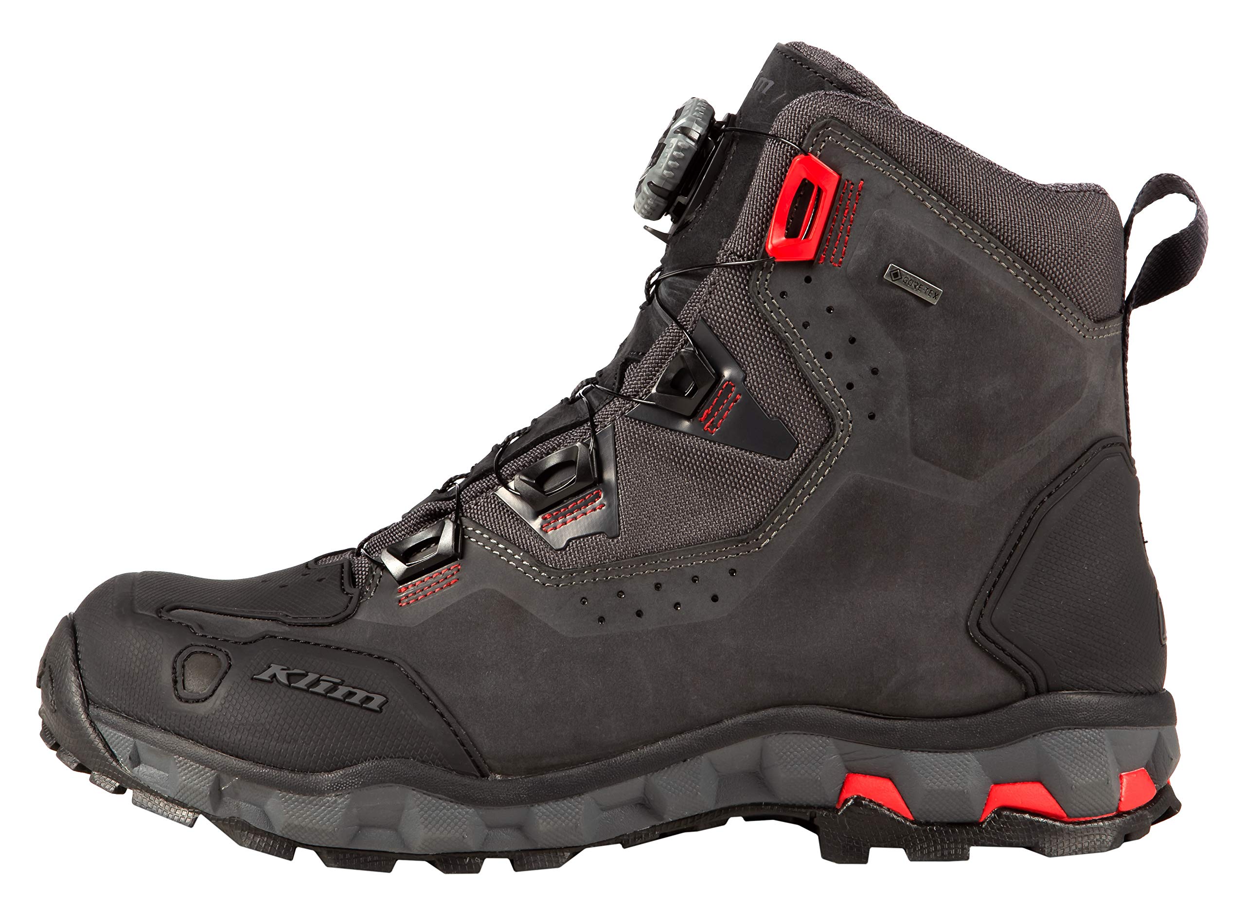 KLIM Men's Outlander GTX Waterproof Motorcycle Boots - Durable Riding Boots for Men with Gore-Tex Technology - Perfect for Adventure Touring, Cruising & Long-Distance Motorcycle Trips