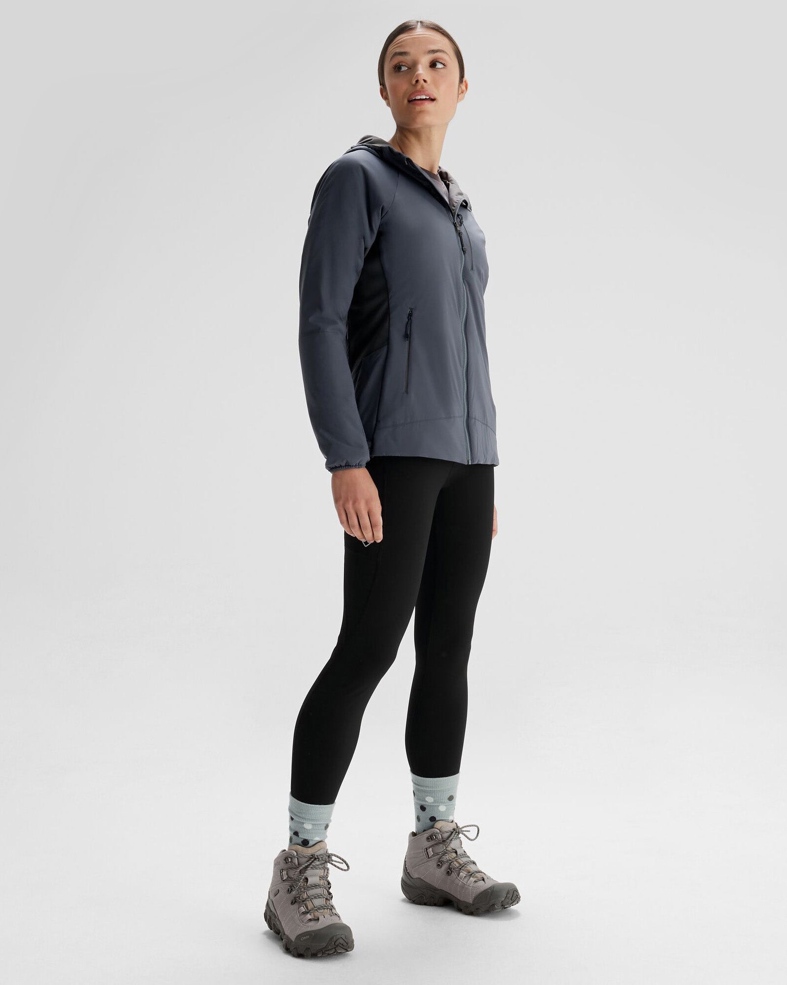 Women's Seeker PrimaLoft® Active Hooded Jacket - Lightweight Insulated Winter Coat for Outdoor Activities, Hiking & Running - Night Black