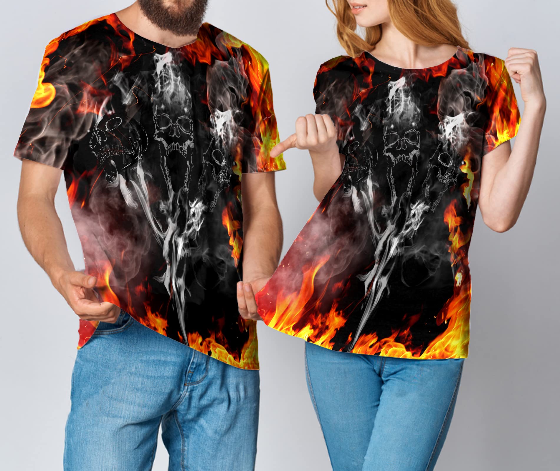 Yasswete Unisex 3D Printed Short Sleeve T-Shirt for Men & Women - Trendy Fashion Graphic Tee for Casual Wear, Street Style & Everyday Outfits