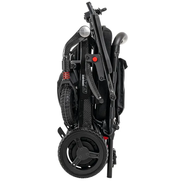JAZZY CARBON Portable Power Wheelchair - Lightweight Folding Electric Mobility Scooter for Indoor & Outdoor Use - Perfect for Travel, Shopping, and Daily Commuting