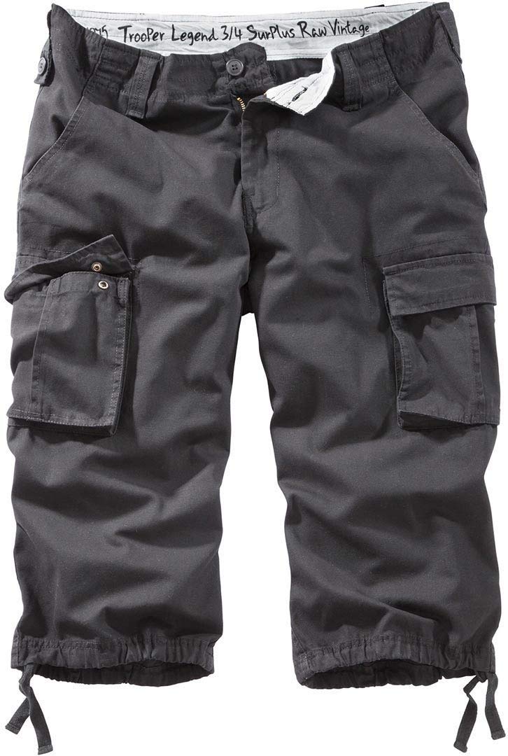 Surplus Trooper Legend 3/4 Cargo Shorts for Men - Military Style Tactical Pants with Multiple Pockets | Perfect for Outdoor Adventures, Hiking, and Casual Wear