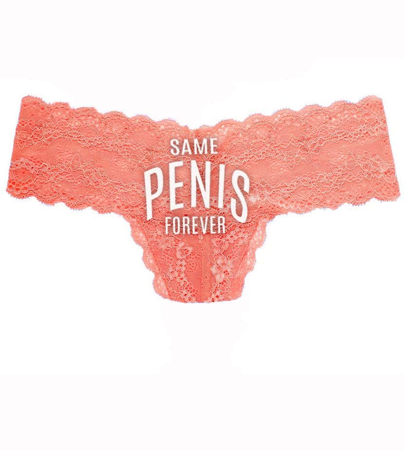 Peach Lace Thong (White Spf)
