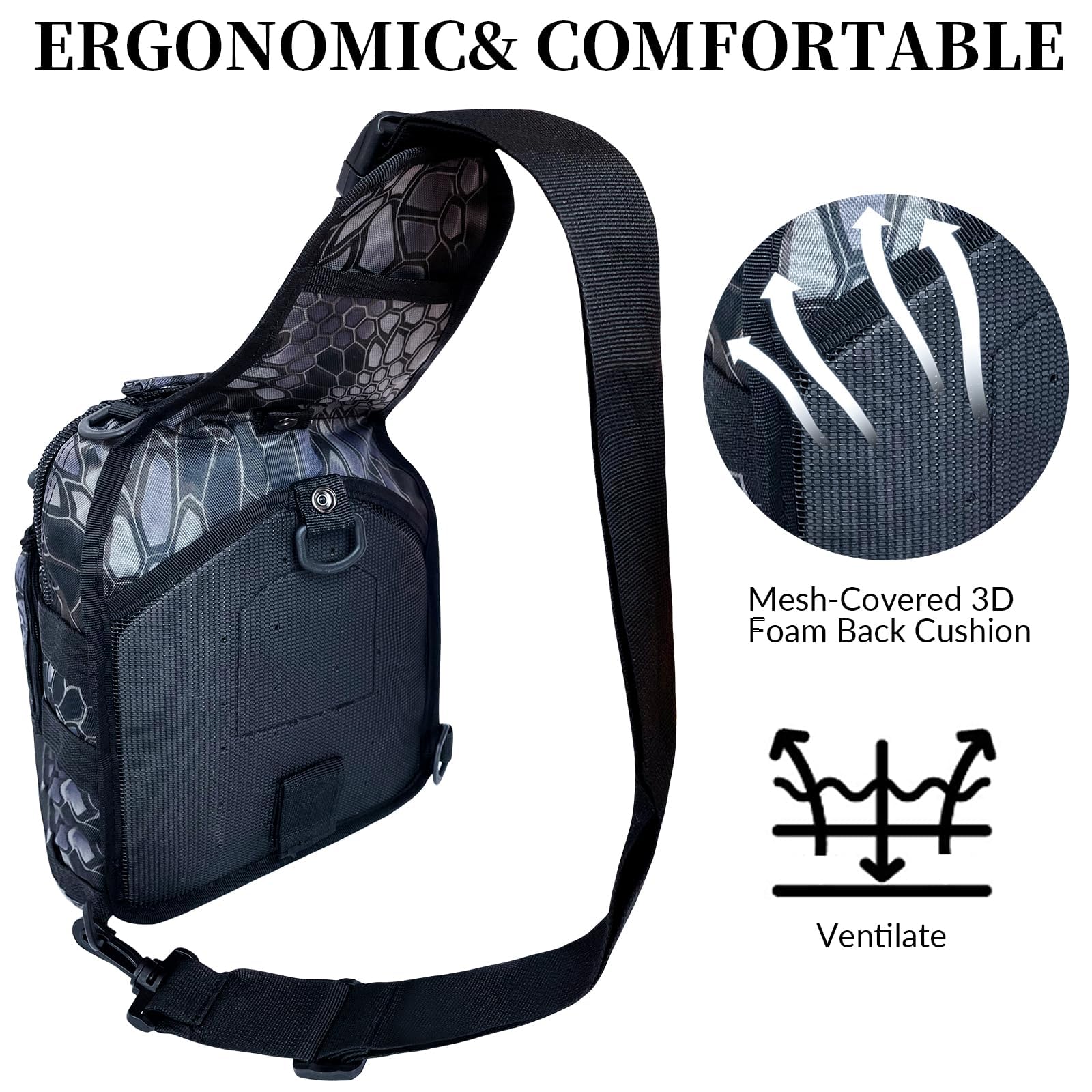 **Lightweight Fishing Backpack with Rod Holders - Waterproof Tackle Storage Bag for Hiking, Hunting & Travel - Durable Outdoor Gear for Anglers**    *(Perfect for carrying fishing rods, tackle boxes, and essentials on outdoor adventures like camping, beach trips, and hiking.)*