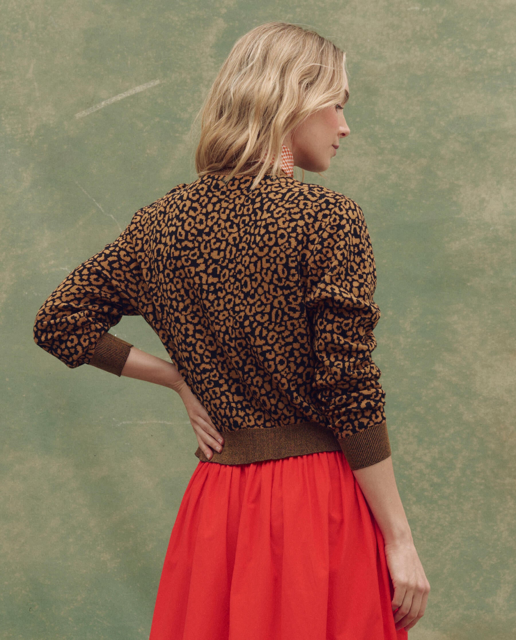 Leopard Print Tea Time Cardigan - Cozy Knit Sweater for Women | Perfect for Casual Outfits, Coffee Dates & Relaxing at Home