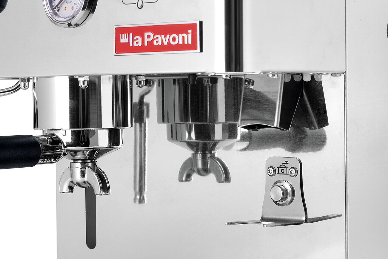 La Pavoni Domus Bar DMB Espresso Machine with Built-in Grinder - Professional Coffee Maker for Home & Office Use