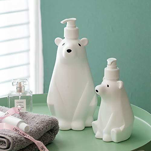 Gaolinci Cute Polar Bear Soap Dispenser & Lotion Pump - White Kitchen & Bathroom Organizer - Perfect for Bathroom Counter, Kitchen Sink, Guest Room Decor