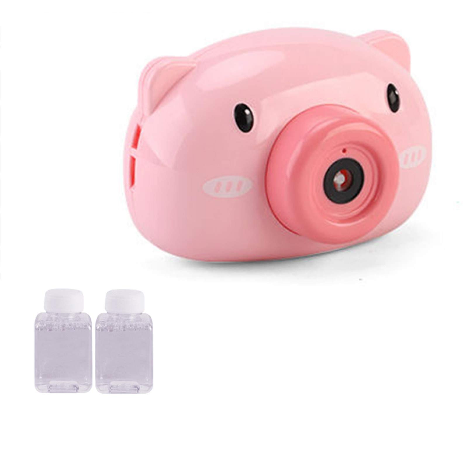 Automatic Bubble Blower Machine - Kids Cartoon Pig-Shaped Bubble Maker Toy for Indoor/Outdoor Play, Birthday Parties & Gift Giving (Pink)