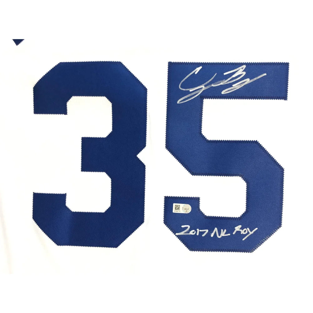 Authentic Cody Bellinger Signed 2017 NL ROY Dodgers Jersey with COA - MLB Autographed Memorabilia for Fans & Collectors - Perfect for Display, Gifts, and Sports Memorabilia Collections