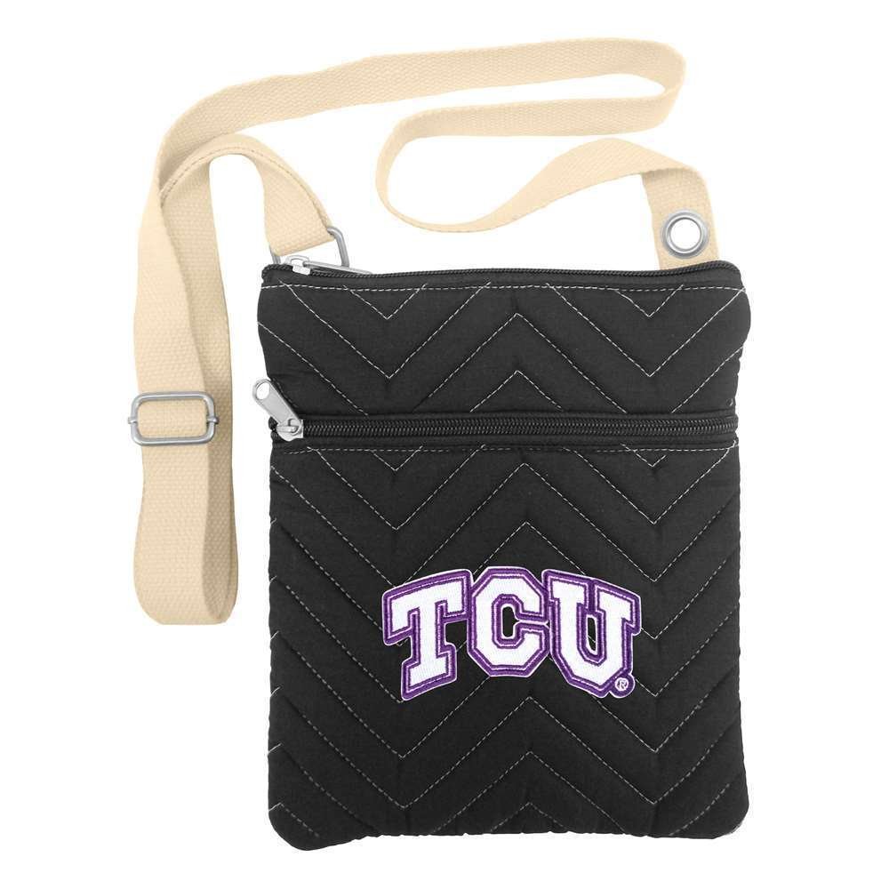 NCAA Chev-Stitch Crossbody Bag for Women - Stylish Shoulder Purse for College Sports Fans, Game Day & Casual Outings