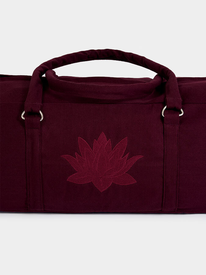 GOTS Certified Organic Cotton Yoga Bag - Eco-Friendly Yoga Equipment Storage for Studio & Travel - Perfect for Yoga Mats, Blocks, and Accessories