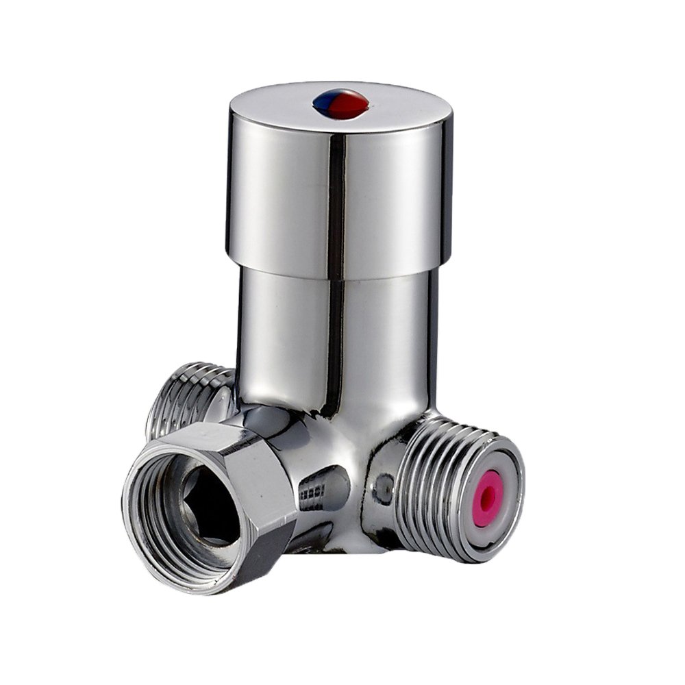 Automatic Sensor Touchless Brass Sink Faucet for Bathroom & Kitchen - Hot & Cold Water Temperature Control Thermostatic Mixing Valve - Perfect for Modern Homes & Commercial Spaces