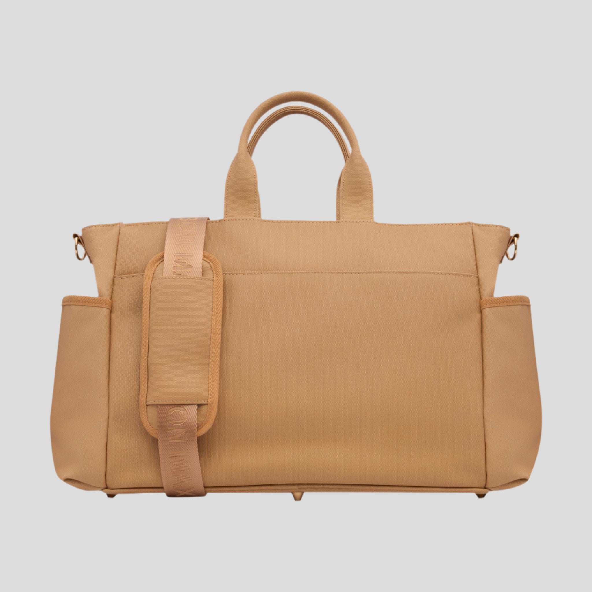 Stylish Multi-Pocket Tote Bag for Women - Large Capacity Canvas Shoulder Bag in Tan - Perfect for Work, Travel, Shopping & Beach Day Essentials