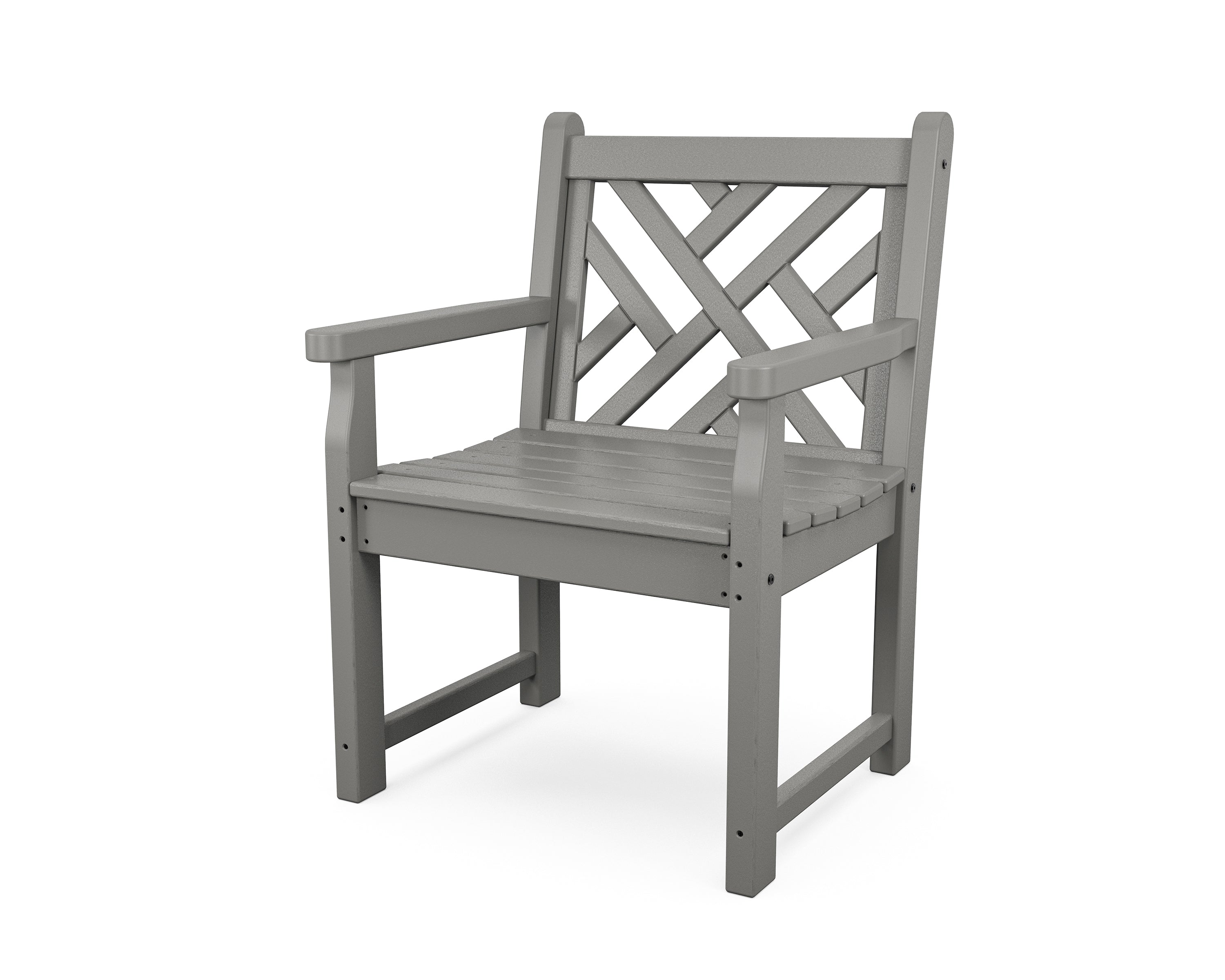 POLYWOOD Chippendale Garden Arm Chair - Weather-Resistant Outdoor Patio Furniture for Backyard, Poolside, and Porch Use