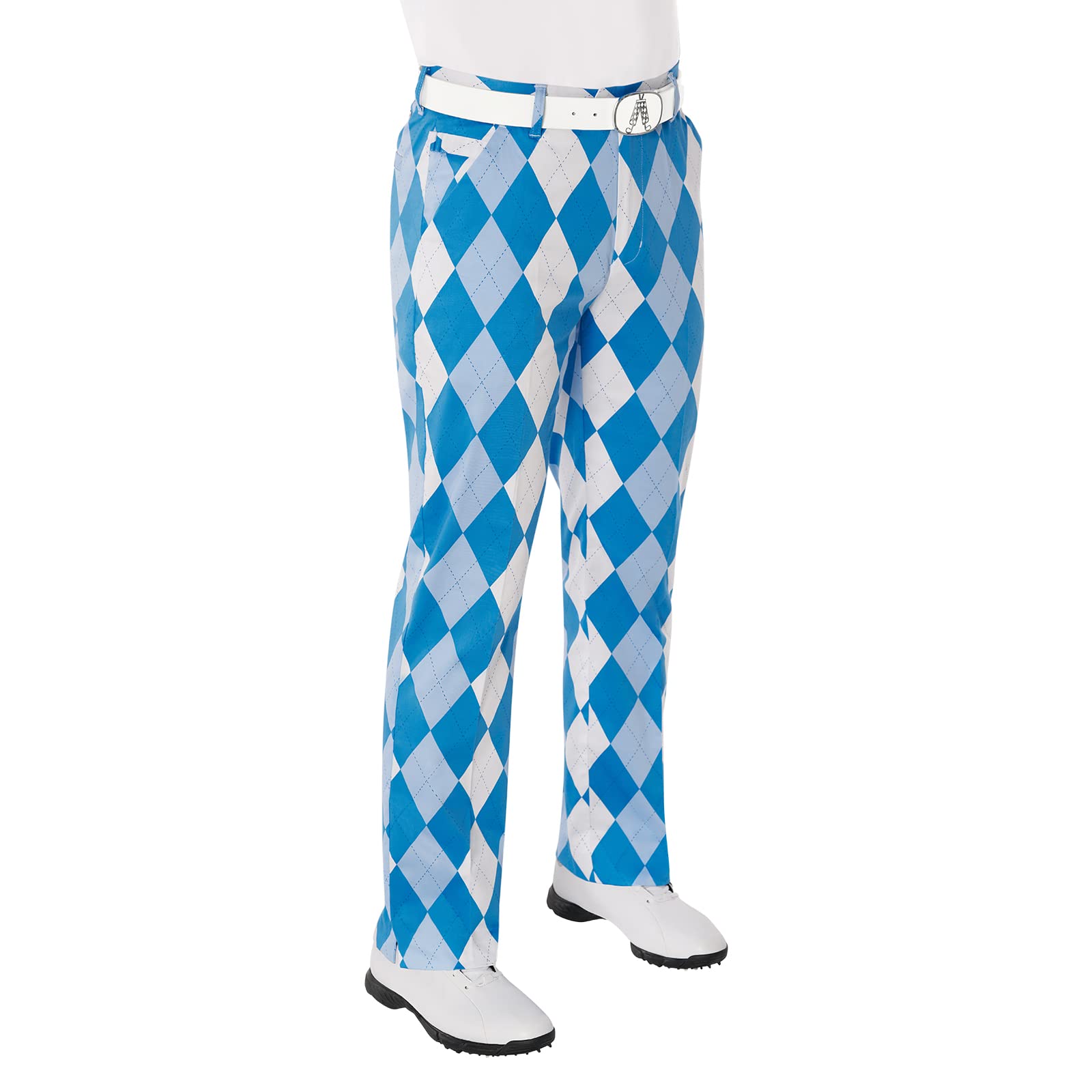 Royal & Awesome Men's Crazy Golf Pants - Funny Plaid Slacks with Colorful Funky Patterns | Perfect for Golf Outings, Casual Wear & Themed Parties