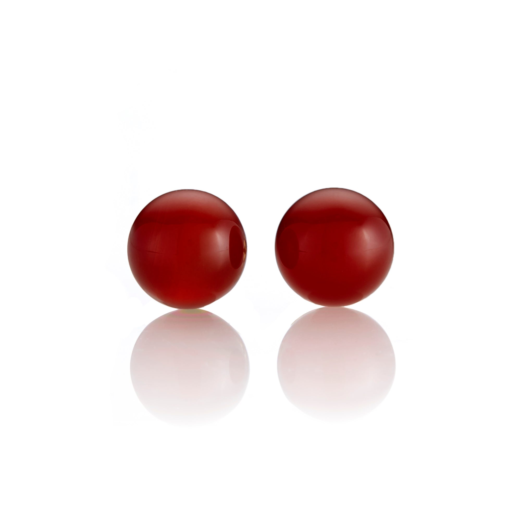 10mm Carnelian Bead Earrings for Women - Handmade Dangle Drop Earrings - Natural Gemstone Jewelry Gift for Birthday, Anniversary (Perfect for Boho, Party & Office Wear)