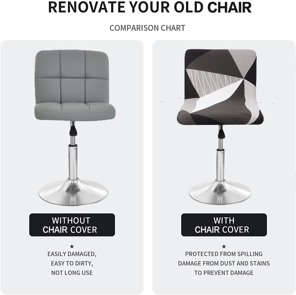 Deisy Dee Bar Stool Covers 2-Pack for Dining & Kitchen