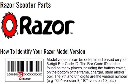 Universal Parts 119-7 Razor E-100 Battery Charger Replacement - Compatible with Razor E100, E125, E150 Electric Scooters - Perfect for Home, School & Commuting Use