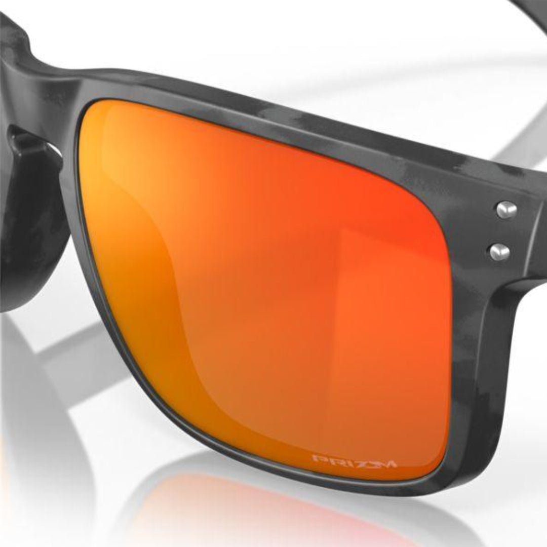 Oakley Holbrook XL Sunglasses Matte Black Camo Frame with Prizm Ruby Lenses - 0OO9417 941729 - Perfect for Outdoor Sports, Running & Driving