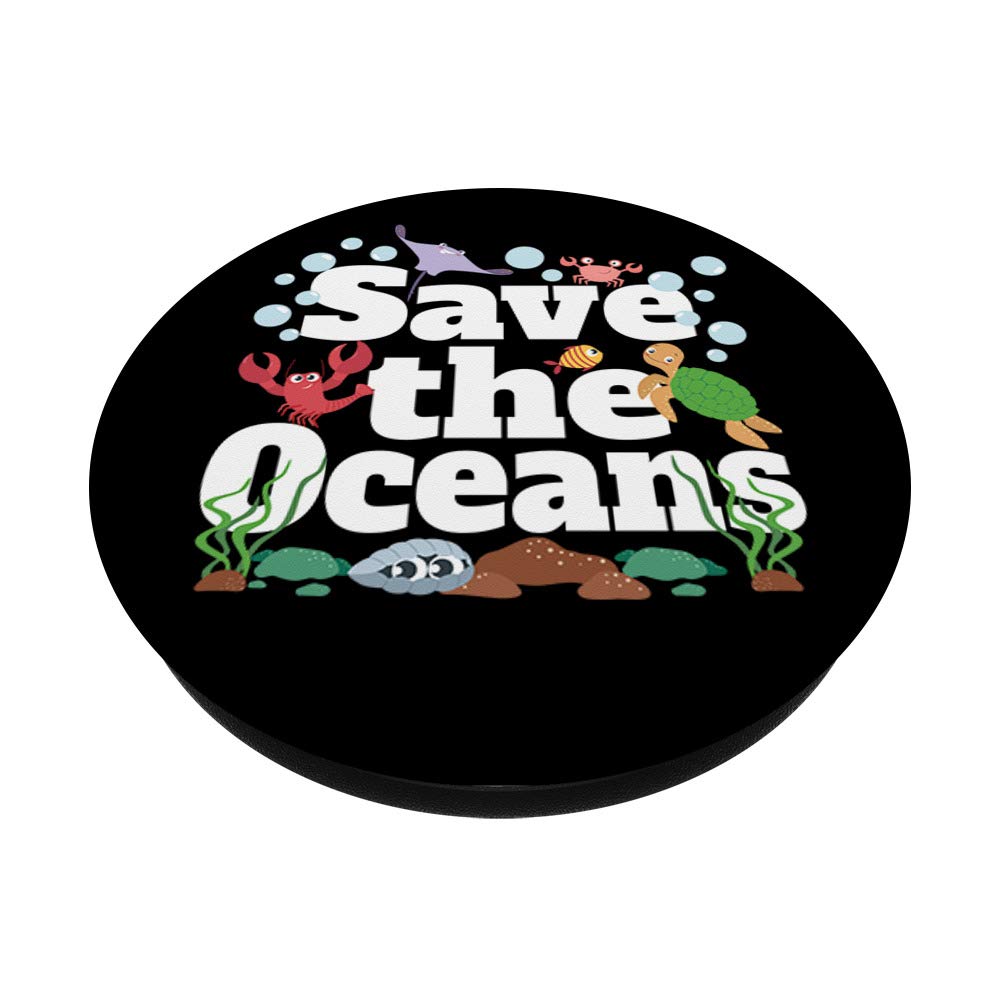 Eco-Friendly PopSockets Swappable PopGrip - Save The Oceans & Keep Our Planet Clean | Perfect for Phones, Tablets & Sustainable Lifestyle