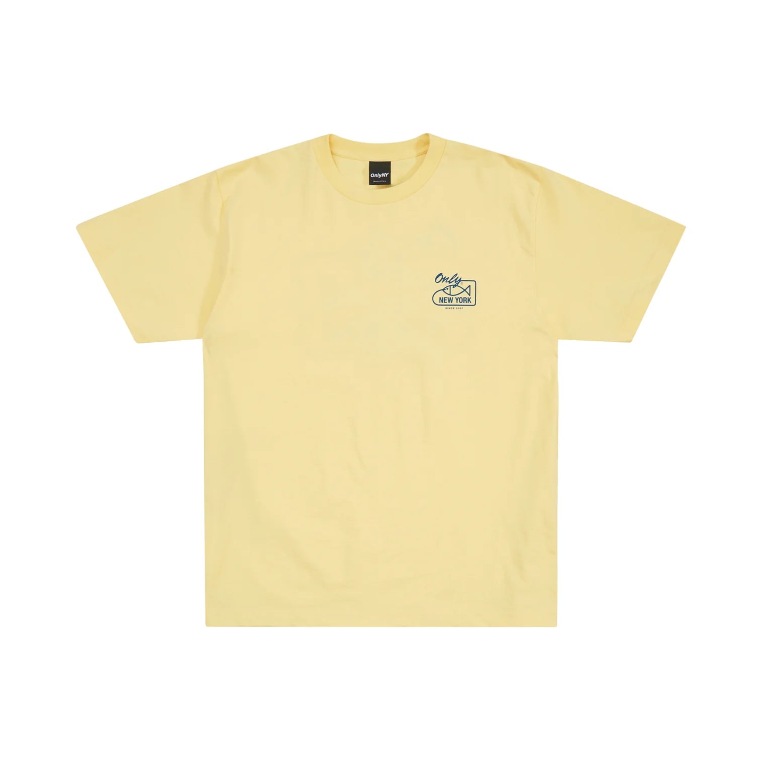 Only NY Bait T-Shirt - Faded Yellow Vintage Graphic Tee for Men | Casual Streetwear & Summer Outfits