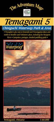 Chrismar Temagami Map - Waterproof & Tear-Resistant Topographic Map for Hiking, Camping & Outdoor Adventures in Ontario, Canada