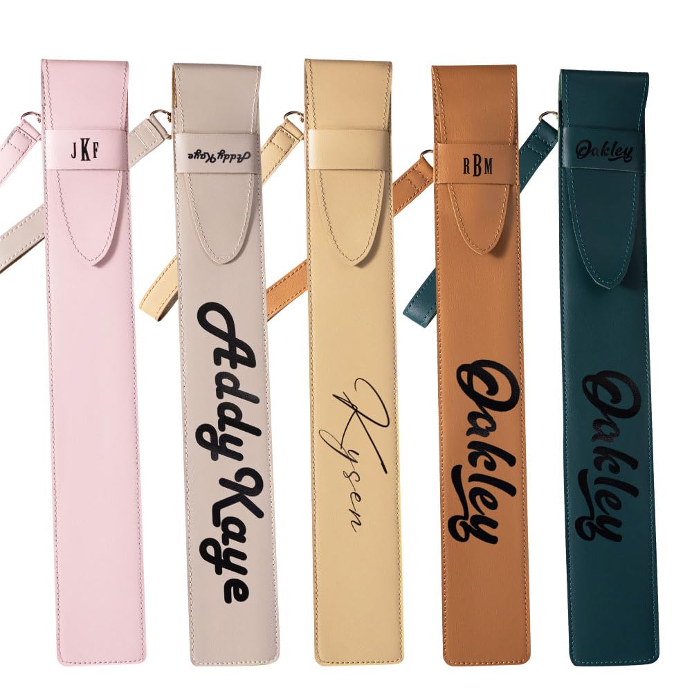 Custom Drum Stick Bag with Personalized Name - PU Leather Portable Drumstick Holder Case for Drummers - Perfect Gift for Musicians & Drum Accessories for Practice, Gigs & Travel