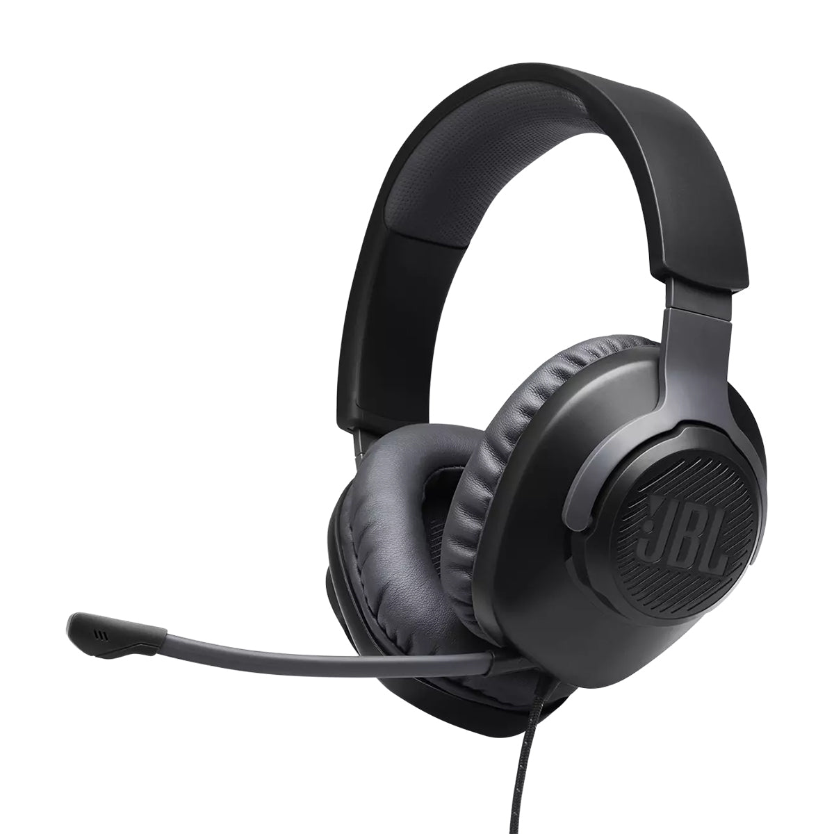 JBL Quantum 100 Wired Over-Ear Gaming Headset with Detachable Mic - Noise Cancelling for PC, PS4, Xbox & Mobile Gaming