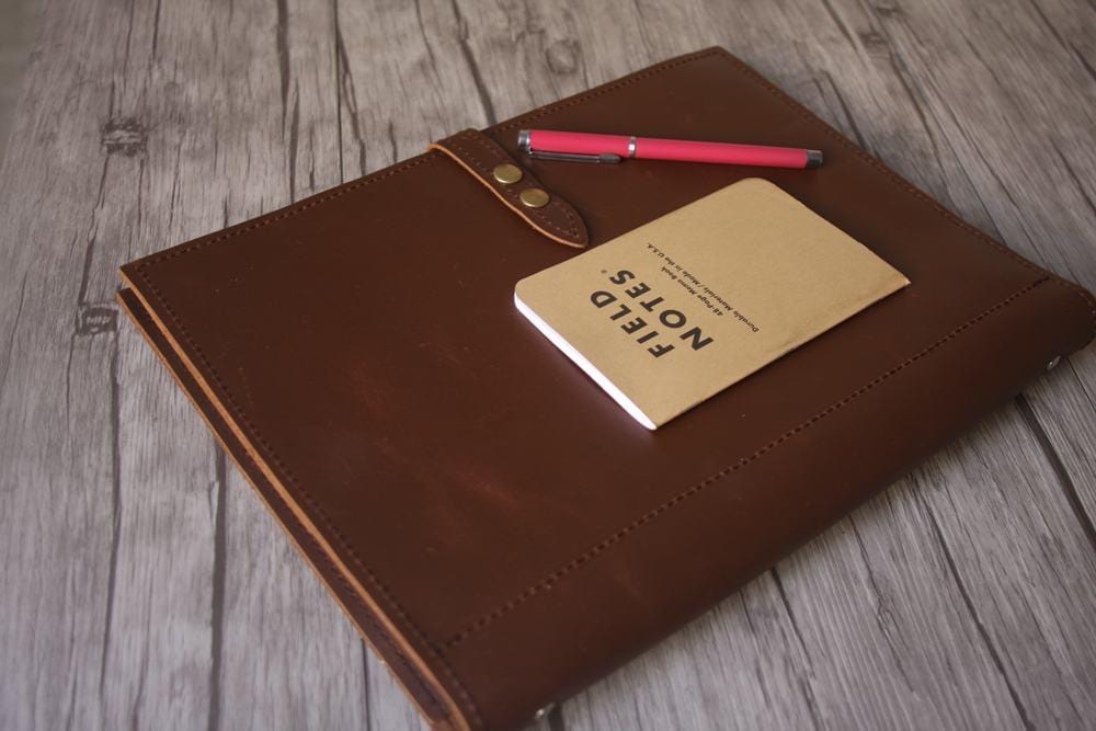 Handmade Refillable Leather Journal with Zipper - Large Size for Writing, Sketching & Travel - Perfect Gift for Writers & Artists