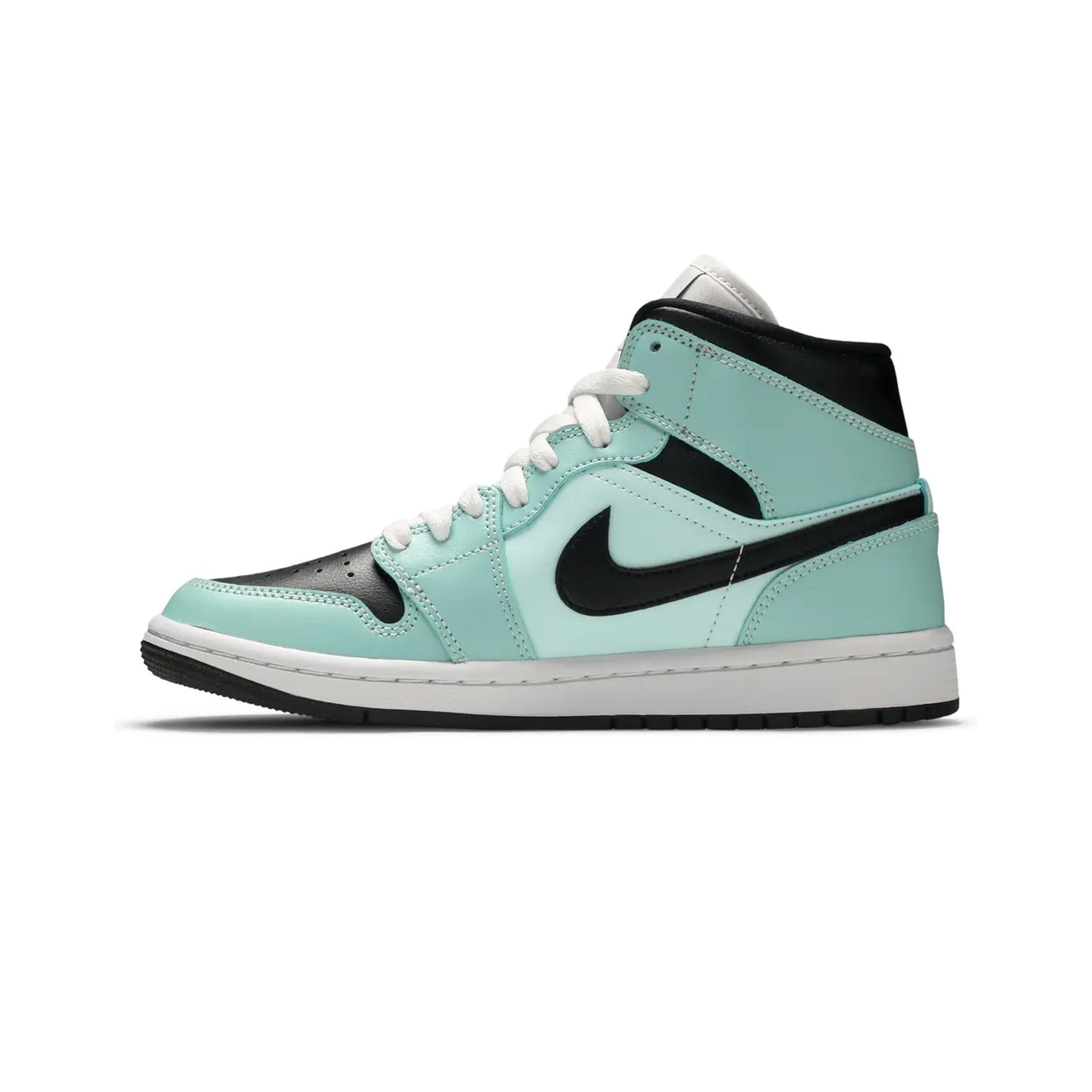 Air Jordan 1 Mid 'Aqua Tint Black' Women's Basketball Shoes - Stylish Sneakers for Casual Wear, Gym & Street Fashion