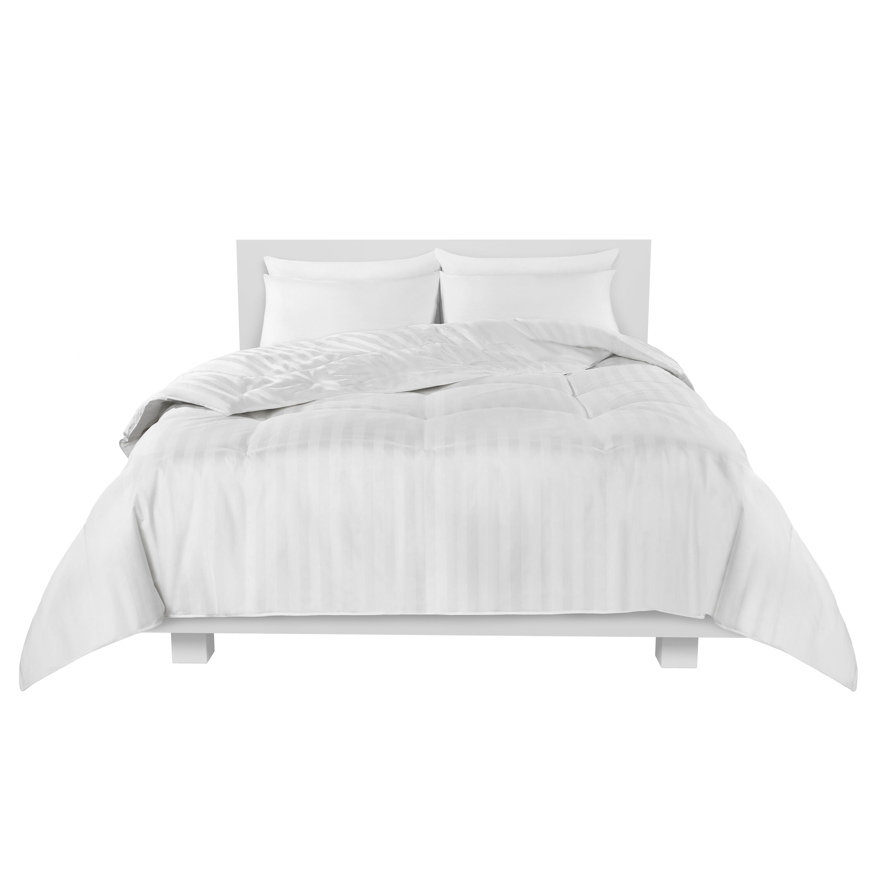 Premium White Duck Down Comforter - 600 Fill Power All-Season Luxury Bedding for Warmth & Comfort | Perfect for Master Bedroom, Guest Room & Cozy Winter Nights