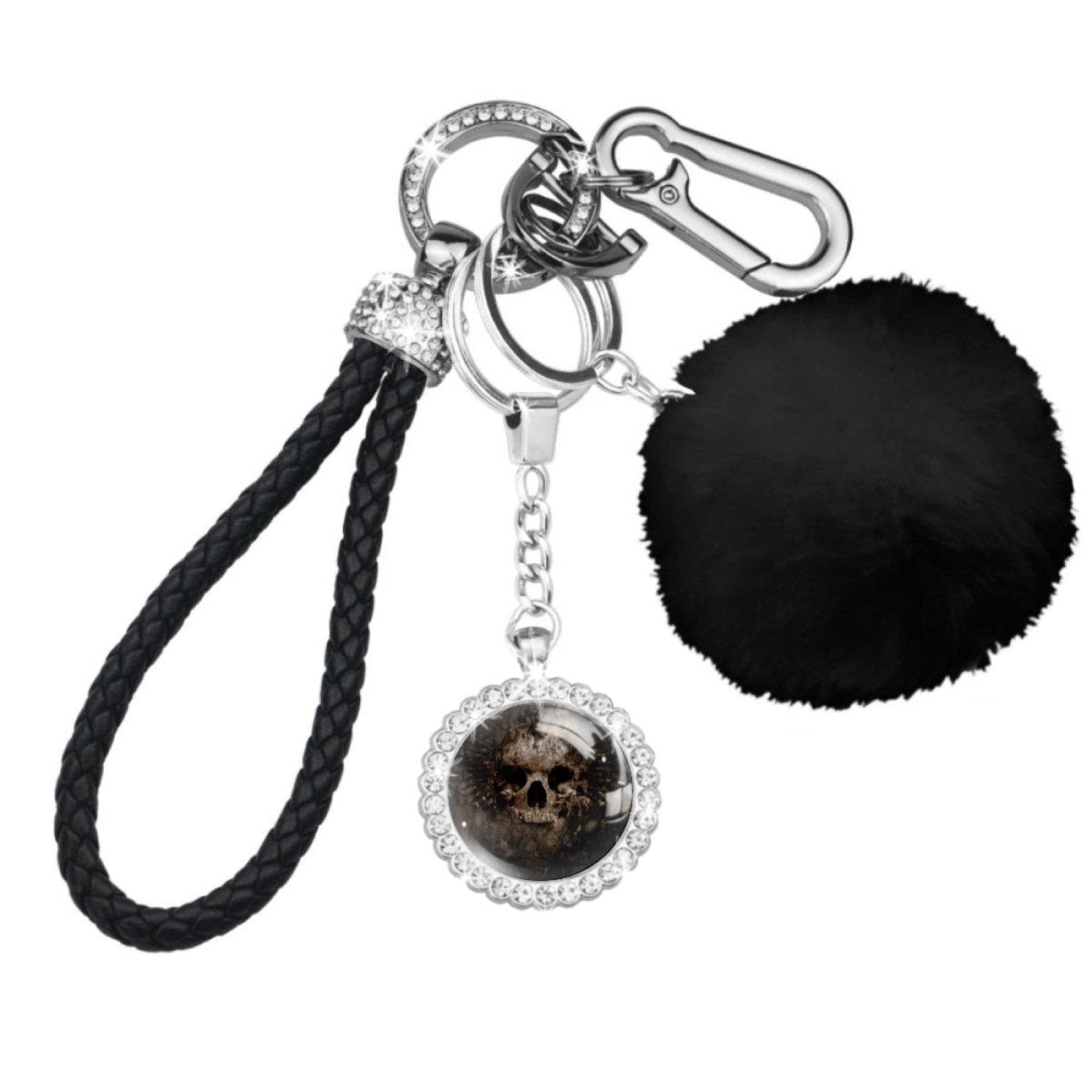 8Pcs Wolf in the Mist Keychain Set - Stylish Key Rings for Women & Girls, Durable Portable Key Accessories - Perfect for Backpacks, Gifts, and Everyday Carry
