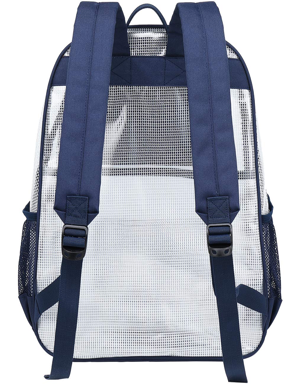 Mygreen Clear Backpack - Heavy Duty Transparent School Backpack with Laptop Compartment for 15.6 Inch Laptop - Perfect for School, Work, Travel & Security Checkpoints