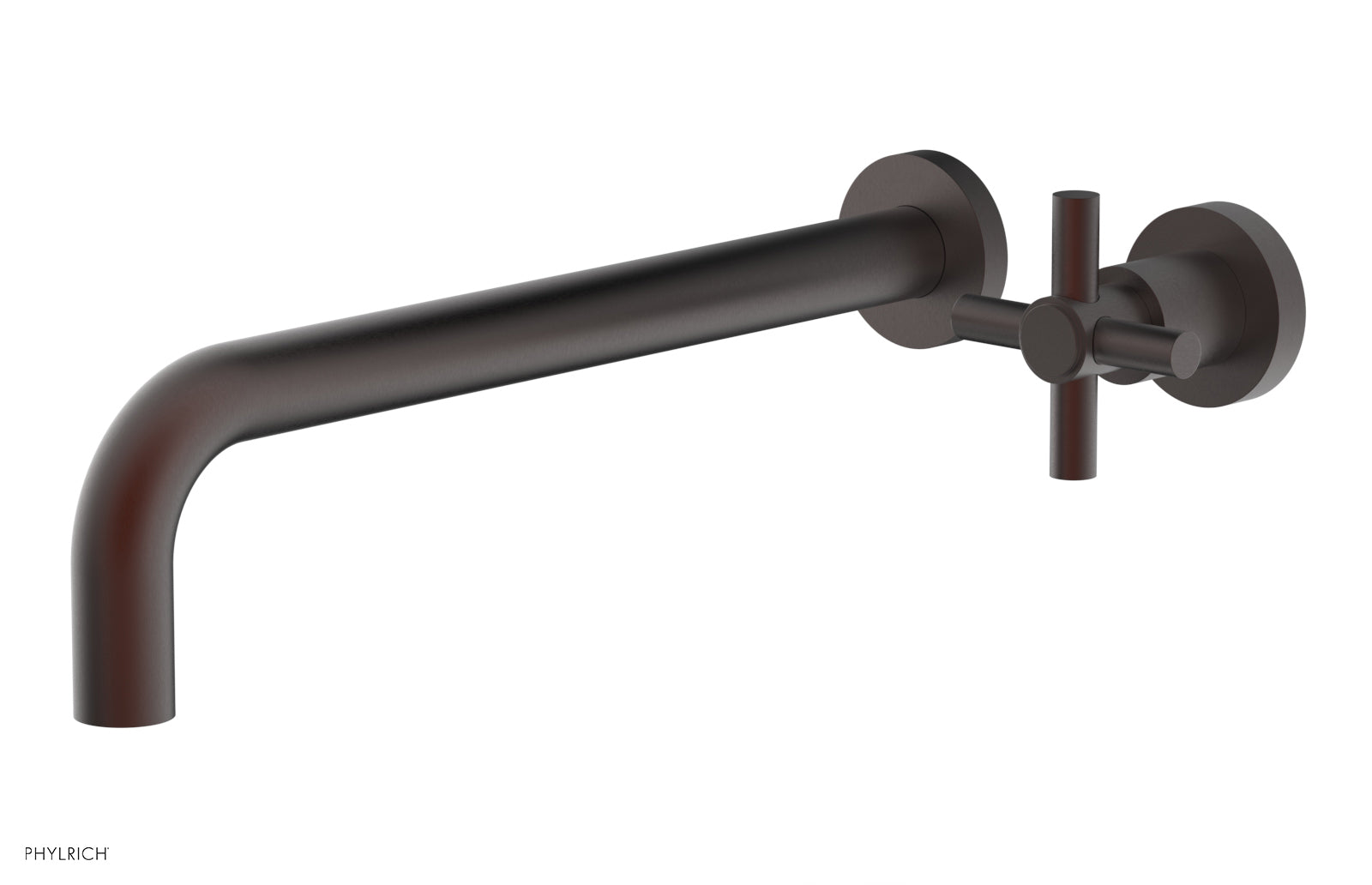 D131-17 Single Handle Wall Mounted Lavatory Faucet Set - Classic Cross Handle Design for Bathroom Sink - Perfect for Modern Homes, Hotels & Restrooms