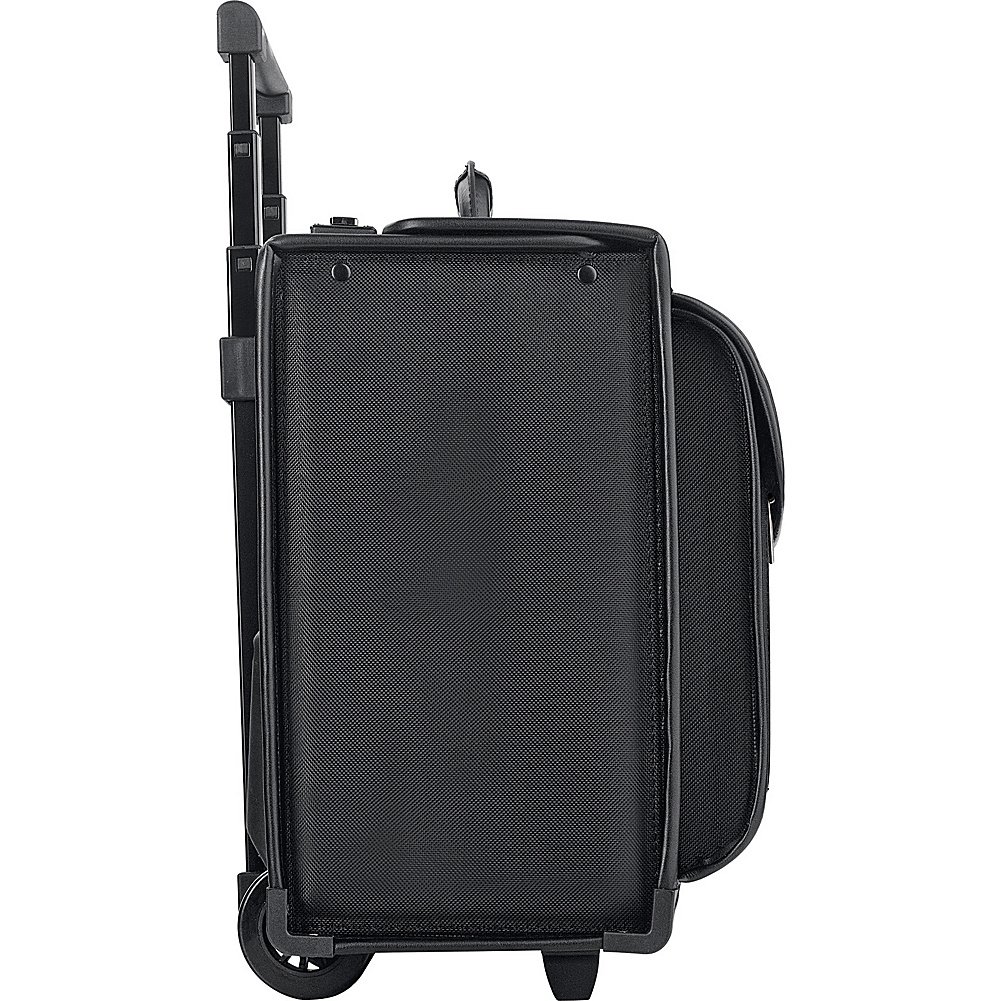 Solo New York Herald Rolling Catalog Case - Padded 16 Inch Laptop Compartment, Dual Combination Locks, 2-Wheel Hard Sided Briefcase for Men & Women (Black) - Perfect for Business Travel, Office Commute & Professional Meetings