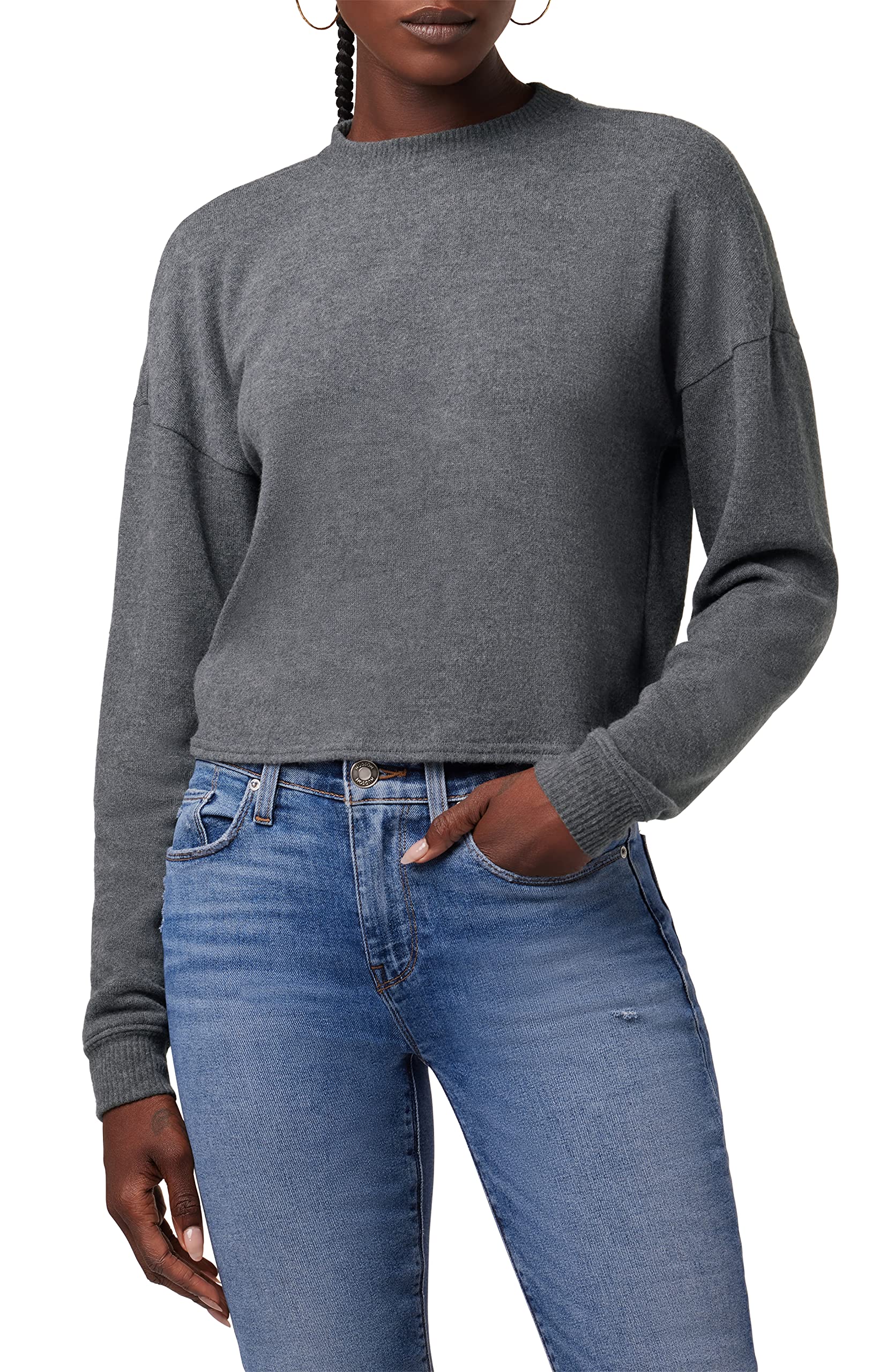 HUDSON Women's Long Sleeve Twist Back Sweatshirt - Comfortable Casual Pullover for Fall & Winter | Perfect for Workouts, Lounging & Streetwear Fashion