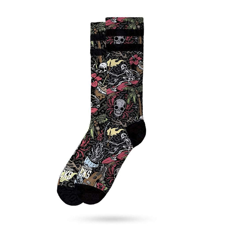 American Socks Signature Aloha Mid High Crew Socks - Comfortable & Breathable for Casual Wear, Sports & Outdoor Activities