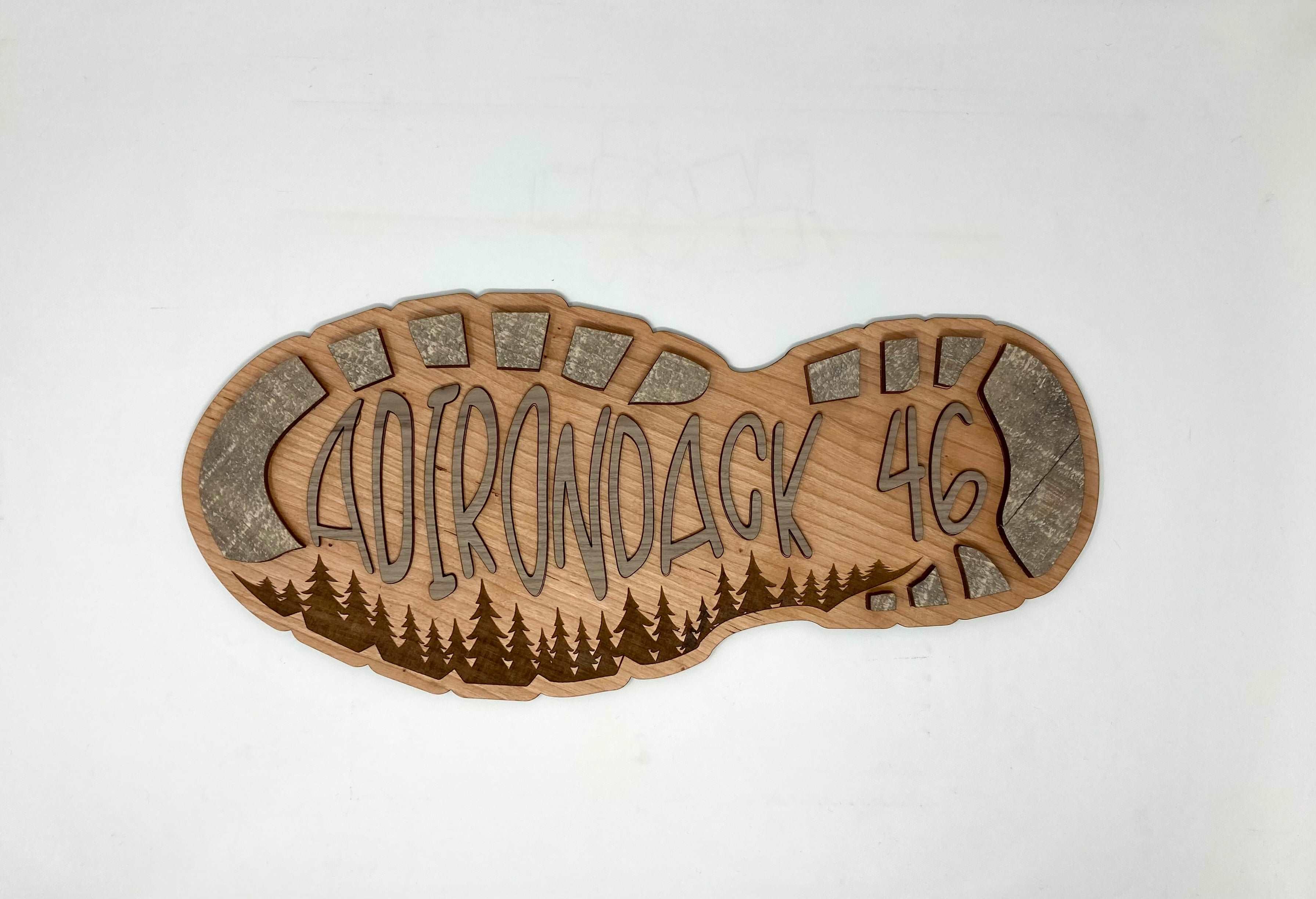 Adirondack 46 Hiking Boot Wall Art - Premium Canvas Print for Outdoor Enthusiasts - Perfect for Cabin, Lodge & Hiking Themed Home Decor