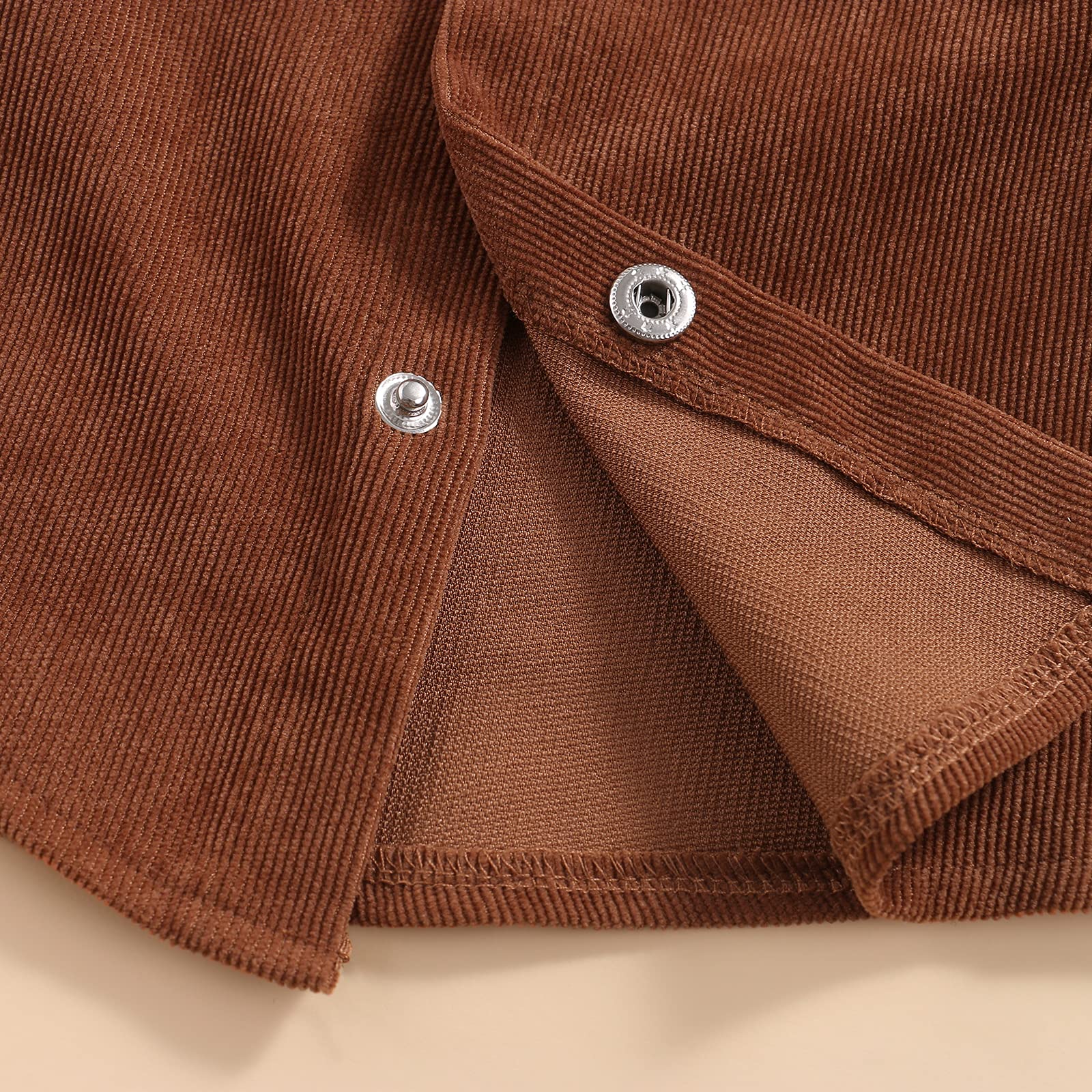 Ledy Champswiin Corduroy Button Down Shirt for Toddler Boys | Spring & Fall Long Sleeve Outerwear | Perfect for Playdates, School & Family Outings