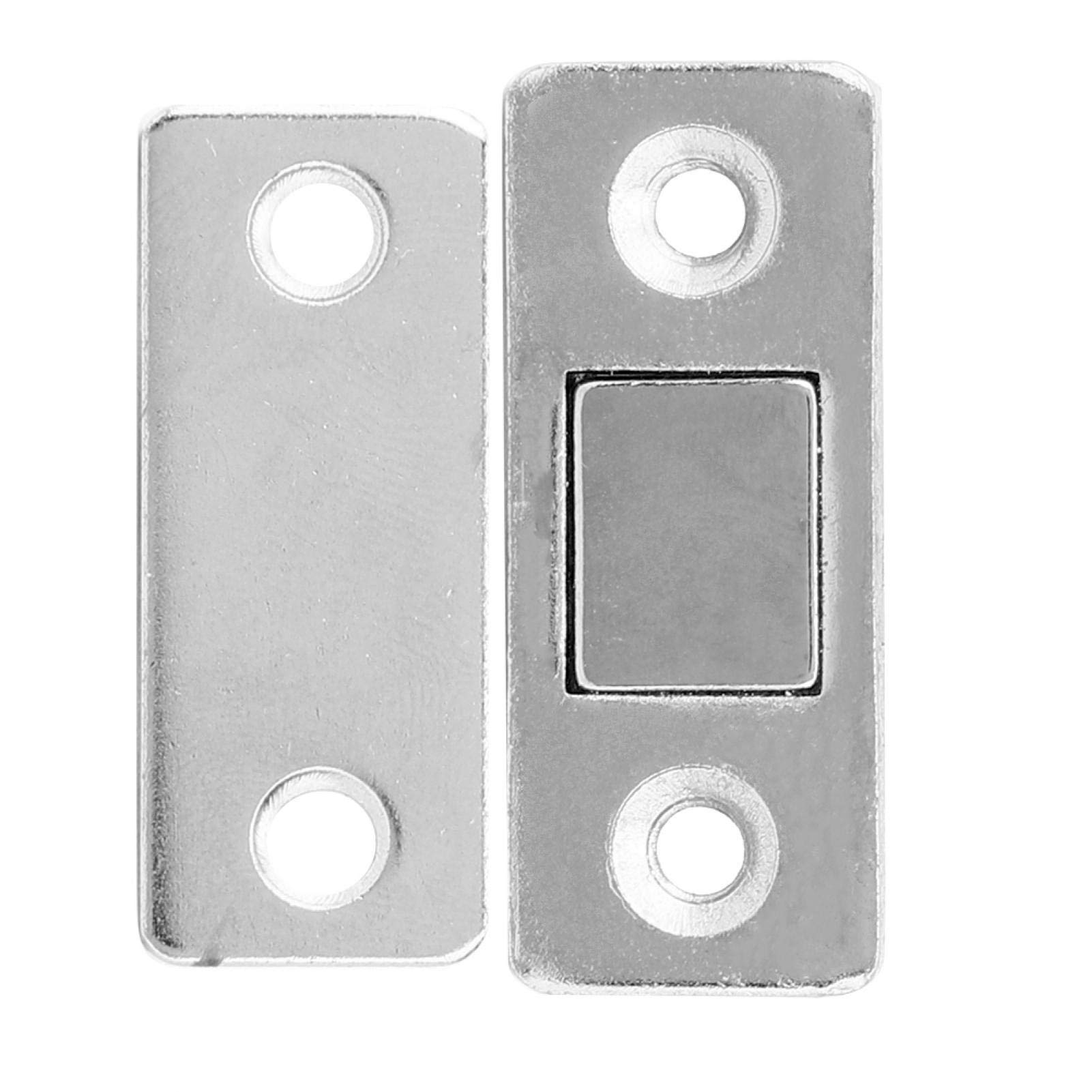 10Pcs Stainless Steel Cabinet Door Magnets - Strong Magnetic Door Catch for Sliding Doors, Drawers & Cabinets - Perfect for Kitchen, Bathroom & Office Organization