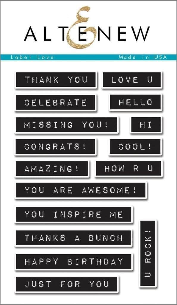 Label Love Stamp Set - Self-Inking Customizable Stamps for Scrapbooking, DIY Crafts & Organization | Perfect for Gift Wrapping, Planner Decor & Home Office Use