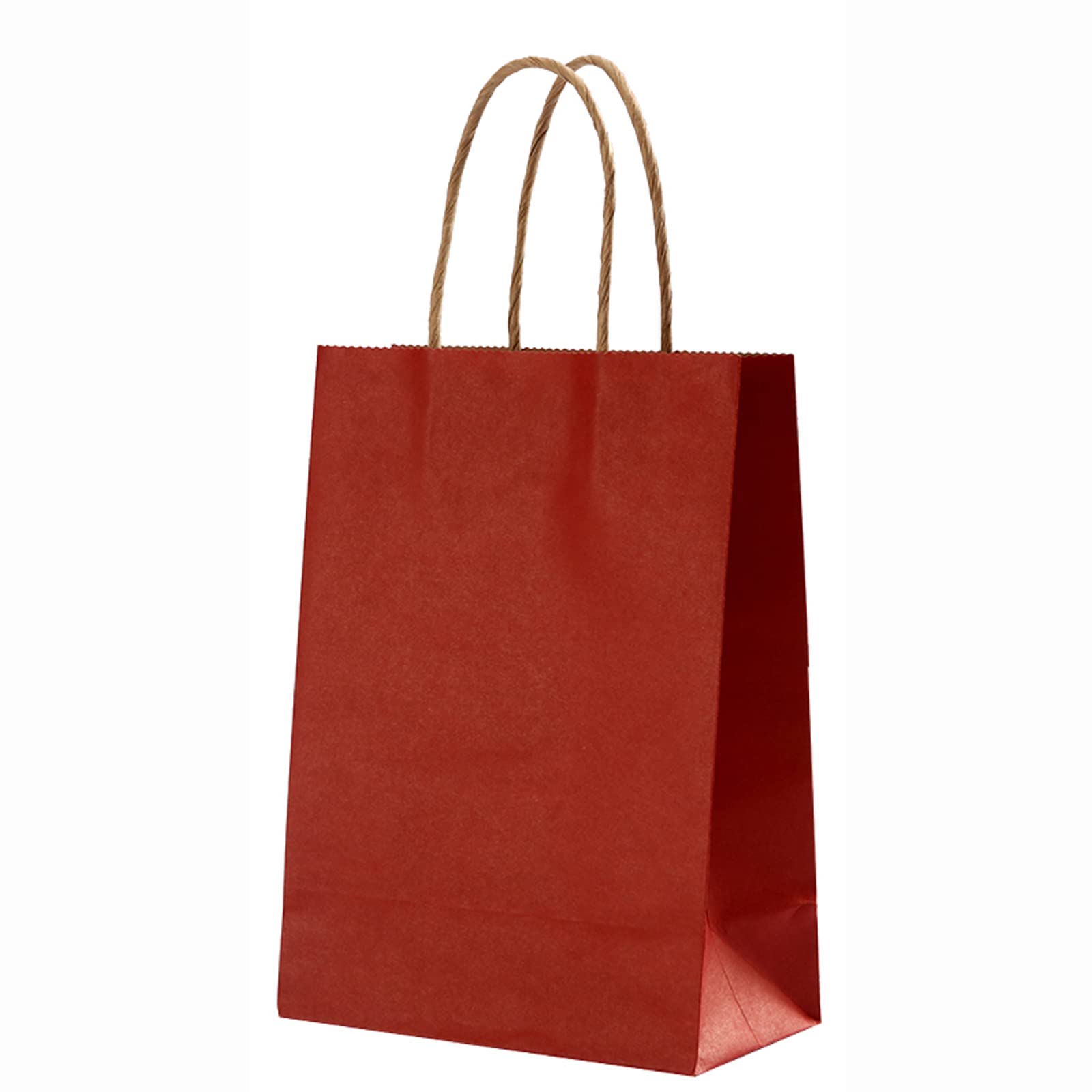 100 Pcs Kraft Paper Bags with Handles - Eco-Friendly Brown Shopping Bags for Retail Stores, Restaurants, Takeout, Grocery, Bakery, DIY Crafts & Gift Wrapping - 8x4x11 Inches - Perfect for Parties, Weddings & Farmers Markets