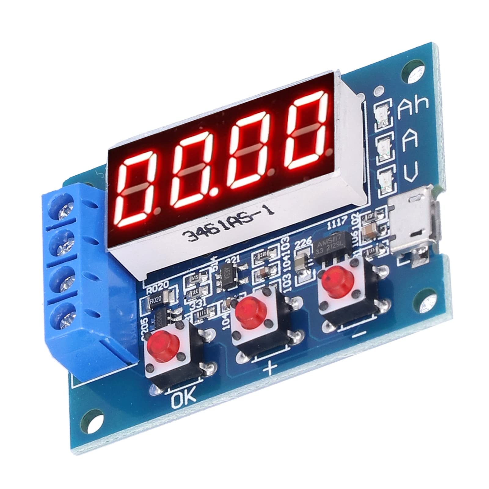 Battery Capacity Monitor - Portable LED Battery Tester with Low Error Rate for Motorcycle & Electric Boat | Perfect for Marine, RV, and Off-Grid Power Systems