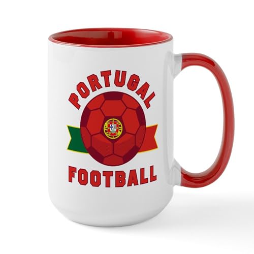 White/Red Inside - Portugal Football Mugs
