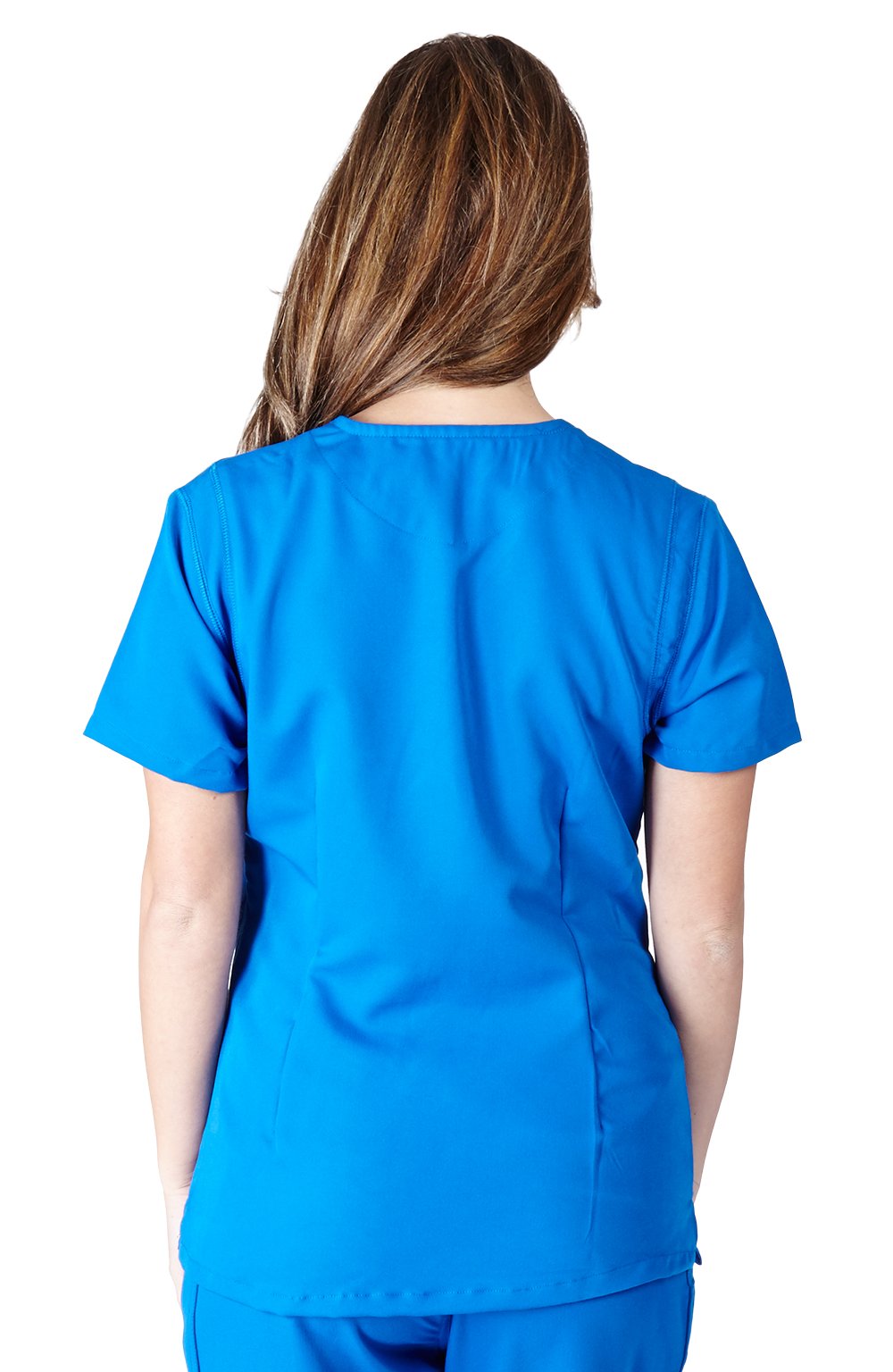 Ultra Soft Women's Two Pocket Scrub Top - True Royal 38790 (Medium) | Comfortable Medical Uniform for Nurses & Healthcare Professionals