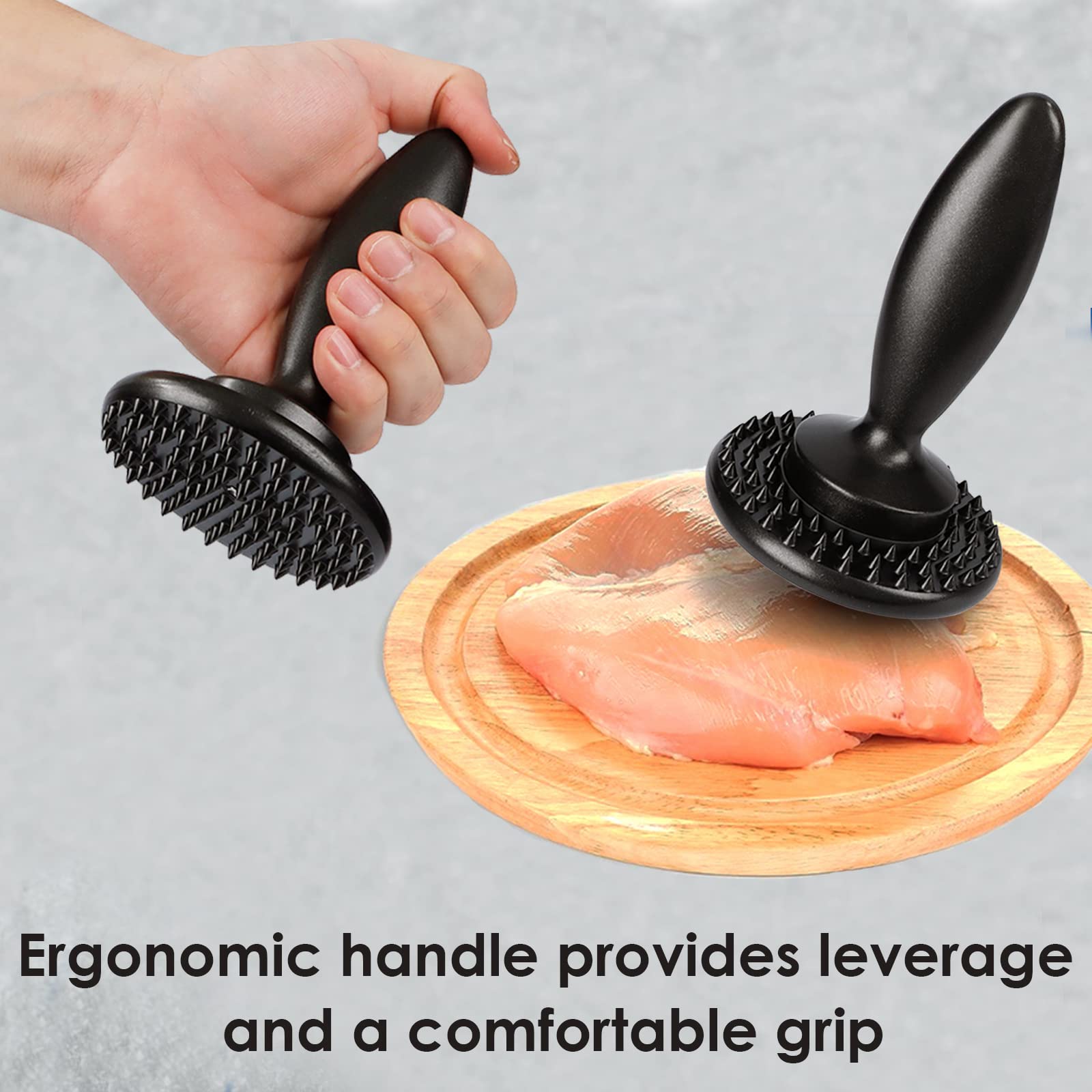 KAYCROWN Dual-Sided Burger Press & Meat Tenderizer - Stainless Steel Hamburger Patty Maker for Beef, Steak & Poultry - Perfect for BBQ, Grilling & Home Cooking