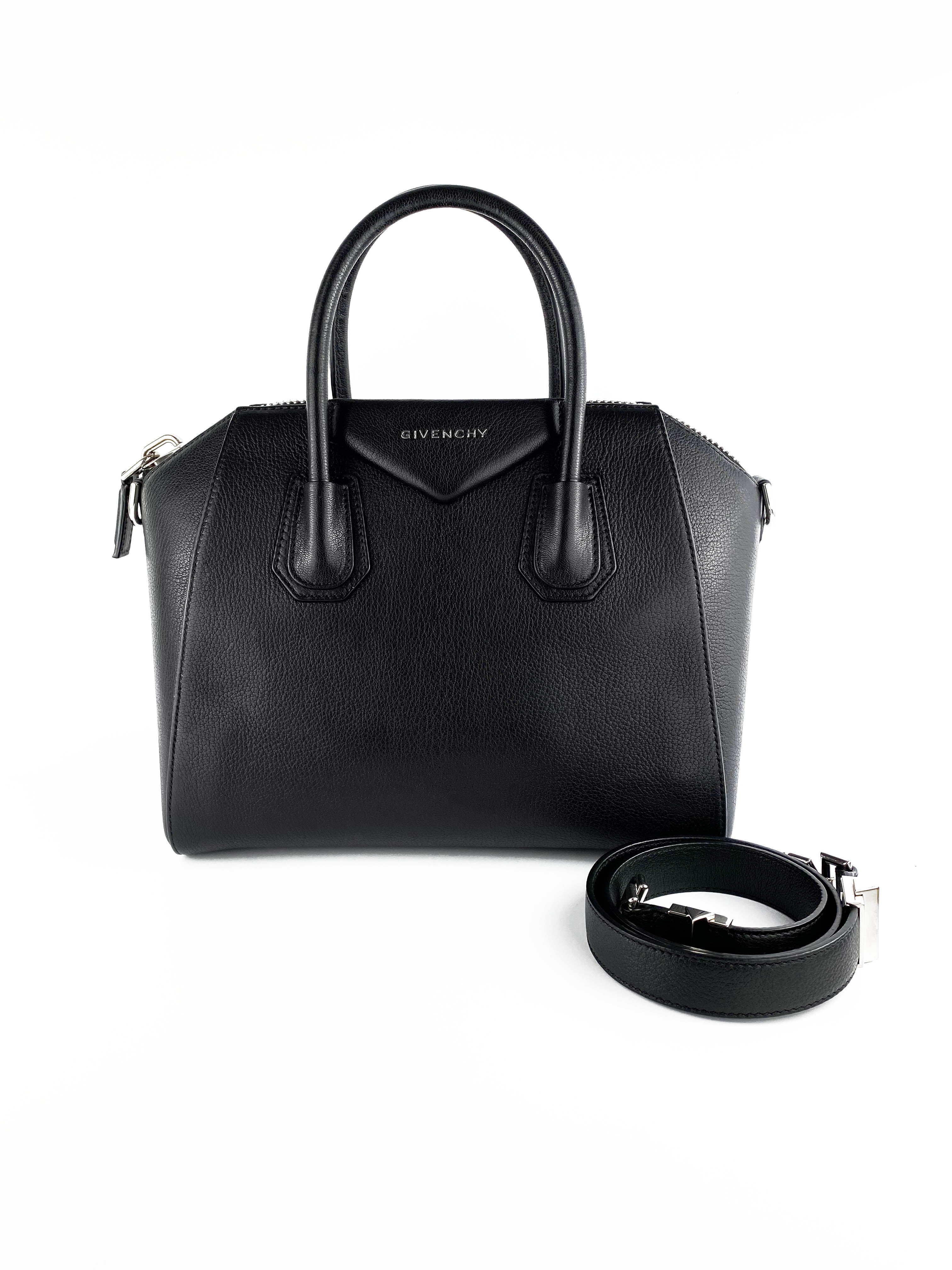 Givenchy Black Small Antigona Tote Bag - Luxury Leather Handbag for Women | Perfect for Work, Travel & Everyday Use