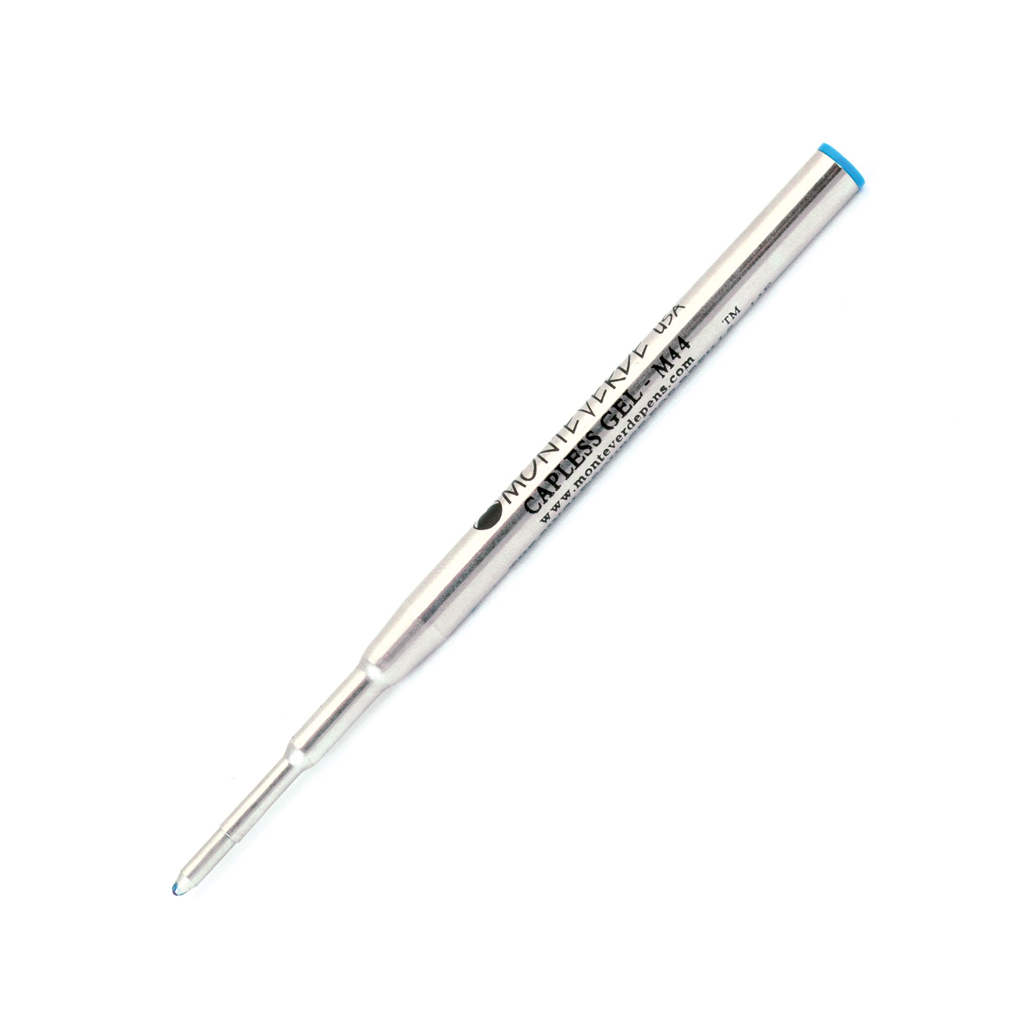 Monteverde Broad Gel Ballpoint Refill for Montblanc Pens - 6 Pack Blue Ink (M443BU) - Smooth Writing for Signatures, Notes & Professional Documents
