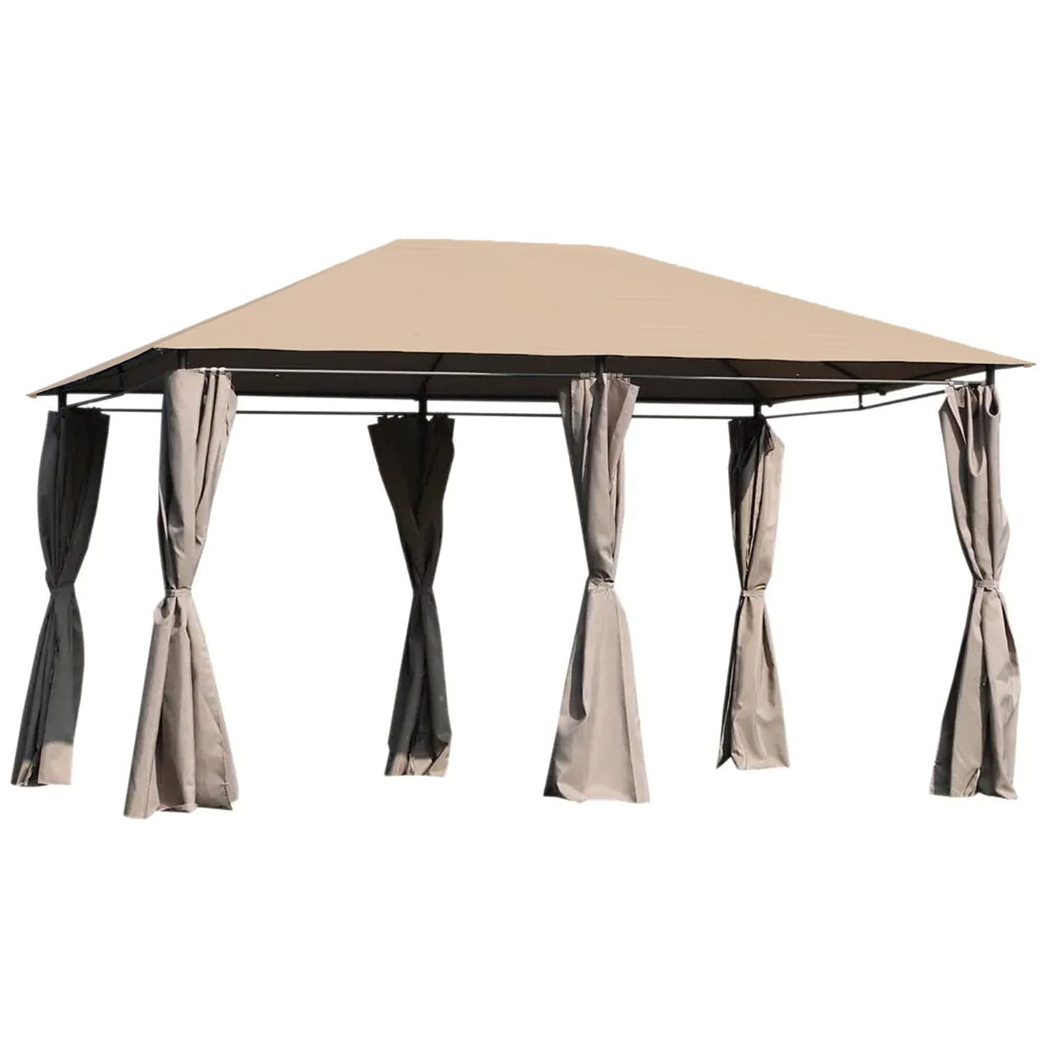 Outsunny 84C-116 Gazebo Replacement Canopy Top Cover - Durable Riplock 350 Fabric for Patio, Backyard & Outdoor Shelter Protection