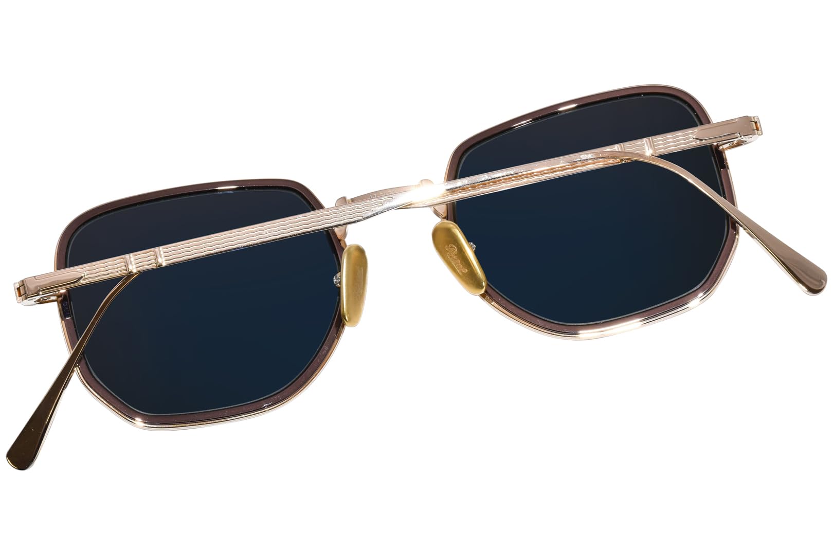 Persol PO 5006 ST 800958 Gold Brown Polarized Sunglasses for Men - Classic Aviator Style for Driving, Travel & Outdoor Activities