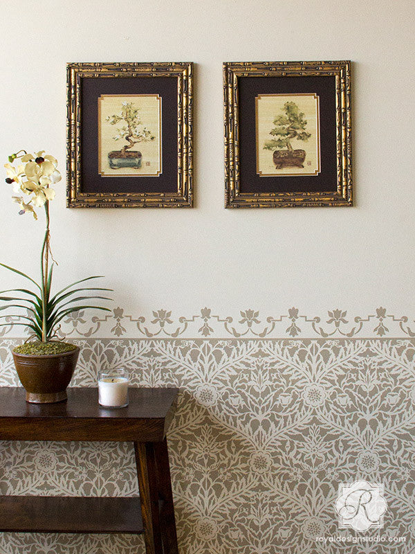Decorative Mughal Trellis Moroccan Wall Stencil for DIY Home Decor, Wall Painting, and Interior Design Projects